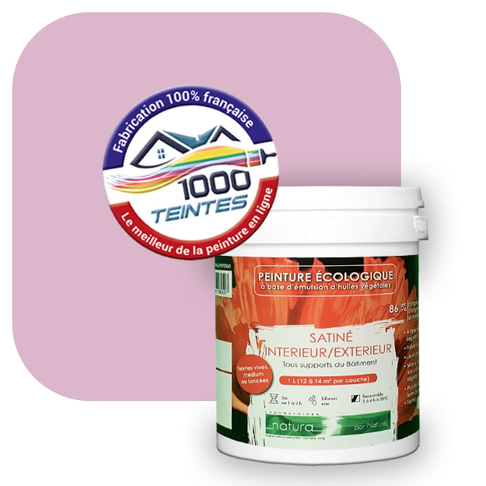 Peinture écologique Natura Tassili® Les Violets (L'Atelier by Edicolor 124A/124-A/124A1) Intérieur/Extérieur SATIN