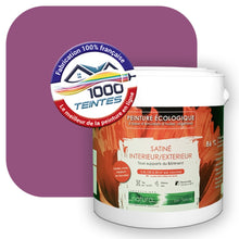 Charger l&#39;image dans la galerie, Peinture écologique Natura Tassili® Les Violets (L&#39;Atelier by Edicolor 124D/124-D/124D1) Intérieur/Extérieur SATIN
