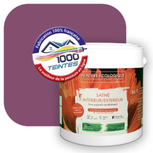 Charger l&#39;image dans la galerie, Peinture écologique Natura Tassili® Les Violets (L&#39;Atelier by Edicolor 124E/124-E/124E1) Intérieur/Extérieur SATIN
