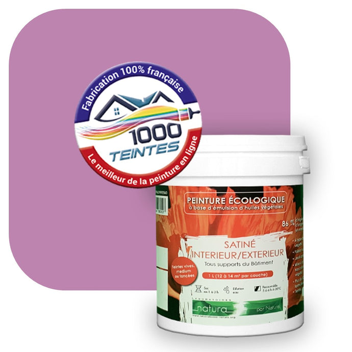 Peinture écologique Natura Tassili® Les Violets (L'Atelier by Edicolor 125B/125-B/125B1) Intérieur/Extérieur SATIN