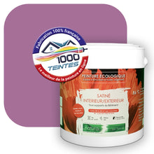 Charger l&#39;image dans la galerie, Peinture écologique Natura Tassili® Les Violets (L&#39;Atelier by Edicolor 125C/125-C/125C1) Intérieur/Extérieur SATIN
