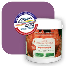 Charger l&#39;image dans la galerie, Peinture écologique Natura Tassili® Les Violets (L&#39;Atelier by Edicolor 125D/125-D/125D1) Intérieur/Extérieur SATIN
