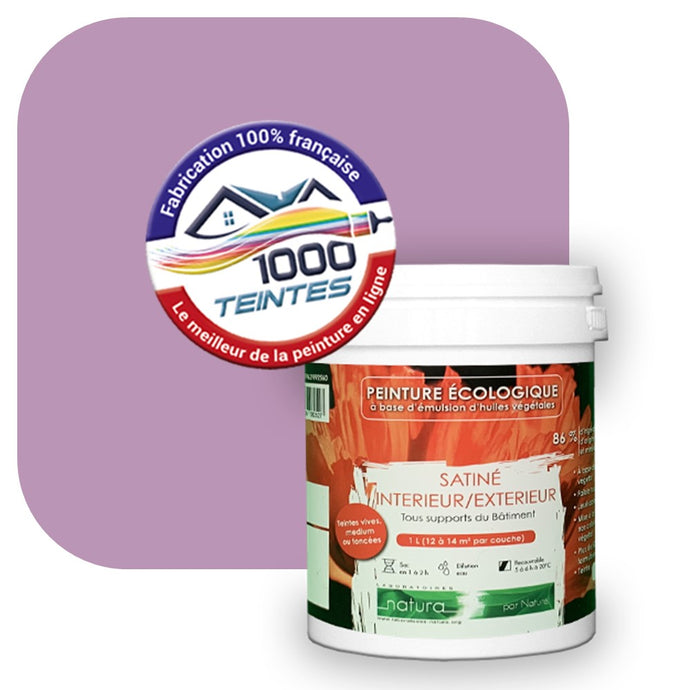 Peinture écologique Natura Tassili® Les Violets (L'Atelier by Edicolor 126D/126-D/126D1) Intérieur/Extérieur SATIN