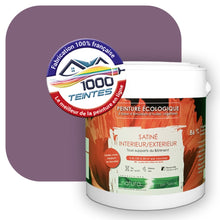 Charger l&#39;image dans la galerie, Peinture écologique Natura Tassili® Les Violets (L&#39;Atelier by Edicolor 127C/127-C/127C1) Intérieur/Extérieur SATIN
