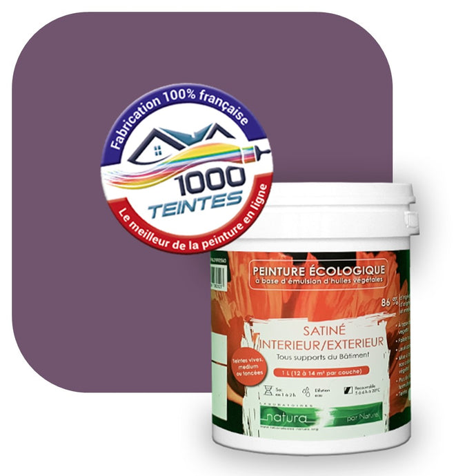 Peinture écologique Natura Tassili® Les Violets (L'Atelier by Edicolor 127D/127-D/127D1) Intérieur/Extérieur SATIN