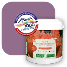 Charger l&#39;image dans la galerie, Peinture écologique Natura Tassili® Les Violets (L&#39;Atelier by Edicolor 128B/128-B/128B1) Intérieur/Extérieur SATIN
