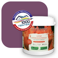 Charger l&#39;image dans la galerie, Peinture écologique Natura Tassili® Les Violets (L&#39;Atelier by Edicolor 128C/128-C/128C1) Intérieur/Extérieur SATIN
