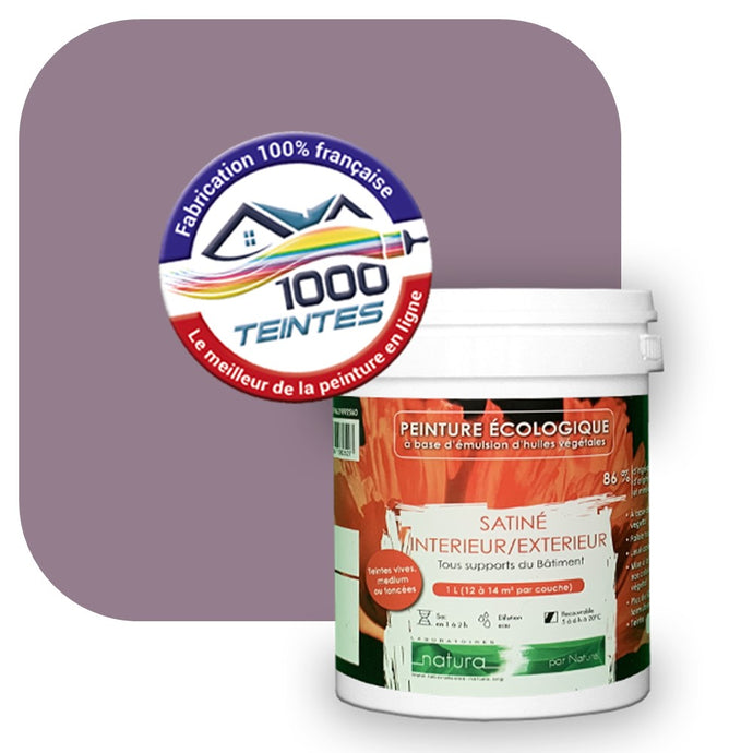 Peinture écologique Natura Tassili® Les Violets (L'Atelier by Edicolor 131D/131-D/131D1) Intérieur/Extérieur SATIN