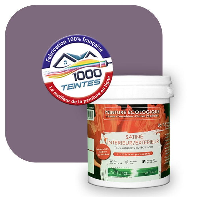 Peinture écologique Natura Tassili® Les Violets (L'Atelier by Edicolor 131E/131-E/131E1) Intérieur/Extérieur SATIN