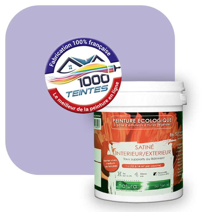 Peinture écologique Natura Tassili® Les Violets (L'Atelier by Edicolor 136B/136-B/136B1) Intérieur/Extérieur SATIN