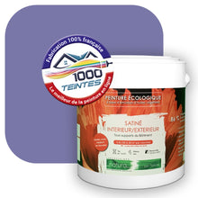 Charger l&#39;image dans la galerie, Peinture écologique Natura Tassili® Les Violets (L&#39;Atelier by Edicolor 136E/136-E/136E1) Intérieur/Extérieur SATIN
