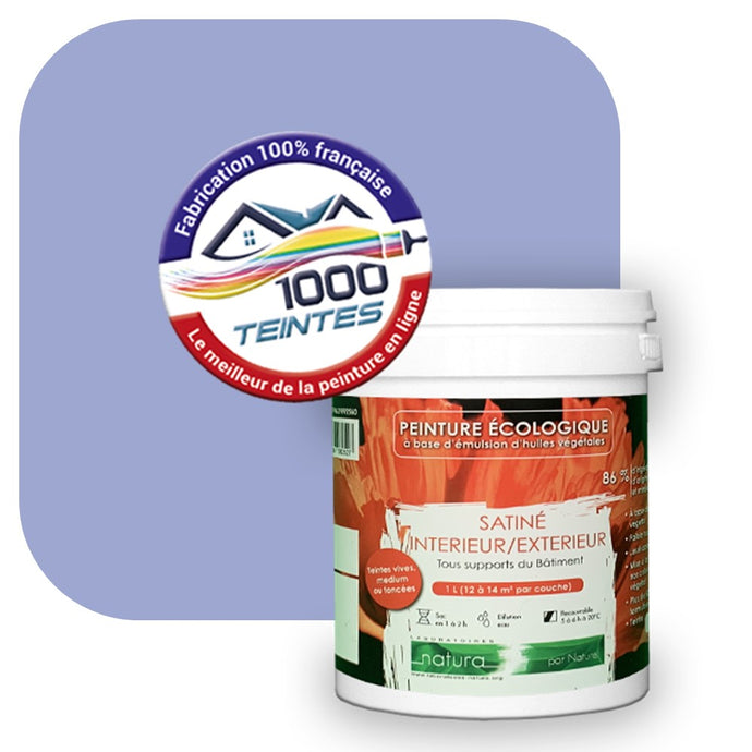 Peinture écologique Natura Tassili® Les Violets (L'Atelier by Edicolor 138E/138-E/138E1) Intérieur/Extérieur SATIN