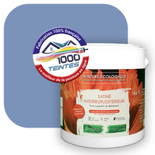 Charger l&#39;image dans la galerie, Peinture écologique Natura Tassili® Les Bleus (L&#39;Atelier by Edicolor 141C/141-C/141C1) Intérieur/Extérieur SATIN
