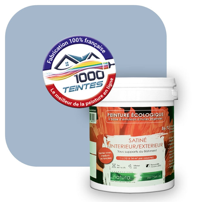 Peinture écologique Natura Tassili® Les Bleus (L'Atelier by Edicolor 143C/143-C/143C1) Intérieur/Extérieur SATIN