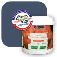 Charger l&#39;image dans la galerie, Peinture écologique Natura Tassili® Les Bleus (L&#39;Atelier by Edicolor 144D/144-D/144D1) Intérieur/Extérieur SATIN
