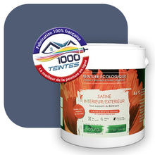 Charger l&#39;image dans la galerie, Peinture écologique Natura Tassili® Les Bleus (L&#39;Atelier by Edicolor 145C/145-C/145C1) Intérieur/Extérieur SATIN
