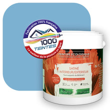 Charger l&#39;image dans la galerie, Peinture écologique Natura Tassili® Les Bleus (L&#39;Atelier by Edicolor 148C/148-C/148C1) Intérieur/Extérieur SATIN

