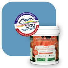 Charger l&#39;image dans la galerie, Peinture écologique Natura Tassili® Les Bleus (L&#39;Atelier by Edicolor 148D/148-D/148D1) Intérieur/Extérieur SATIN
