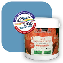 Charger l&#39;image dans la galerie, Peinture écologique Natura Tassili® Les Bleus (L&#39;Atelier by Edicolor 148D/148-D/148D1) Intérieur/Extérieur SATIN

