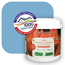 Charger l&#39;image dans la galerie, Peinture écologique Natura Tassili® Les Bleus (L&#39;Atelier by Edicolor 150C/150-C/150C1) Intérieur/Extérieur SATIN
