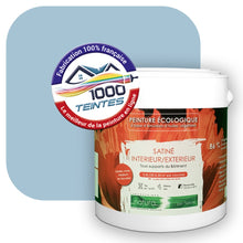 Charger l&#39;image dans la galerie, Peinture écologique Natura Tassili® Les Bleus (L&#39;Atelier by Edicolor 151B/151-B/151B1) Intérieur/Extérieur SATIN
