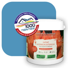 Charger l&#39;image dans la galerie, Peinture écologique Natura Tassili® Les Bleus (L&#39;Atelier by Edicolor 155C/155-C/155C1) Intérieur/Extérieur SATIN
