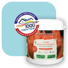 Charger l&#39;image dans la galerie, Peinture écologique Natura Tassili® Les Bleus (L&#39;Atelier by Edicolor 161C/161-C/161C1) Intérieur/Extérieur SATIN
