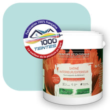 Charger l&#39;image dans la galerie, Peinture écologique Natura Tassili® Les Bleus (L&#39;Atelier by Edicolor 163B/163-B/163B1) Intérieur/Extérieur SATIN

