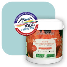 Charger l&#39;image dans la galerie, Peinture écologique Natura Tassili® Les Bleus (L&#39;Atelier by Edicolor 164B/164-B/164B1) Intérieur/Extérieur SATIN
