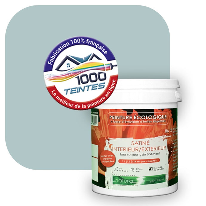 Peinture écologique Natura Tassili® Les Bleus (L'Atelier by Edicolor 165B/165-B/165B1) Intérieur/Extérieur SATIN