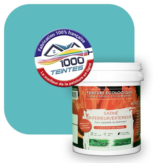 Peinture écologique Natura Tassili® Les Bleus (L'Atelier by Edicolor 169C/169-C/169C1) Intérieur/Extérieur SATIN