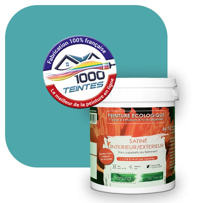 Peinture écologique Natura Tassili® Les Bleus (L'Atelier by Edicolor 170E/170-E/170E1) Intérieur/Extérieur SATIN