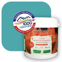 Charger l&#39;image dans la galerie, Peinture écologique Natura Tassili® Les Bleus (L&#39;Atelier by Edicolor 170E/170-E/170E1) Intérieur/Extérieur SATIN
