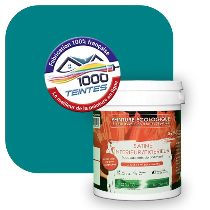 Peinture écologique Natura Tassili® Les Bleus (L'Atelier by Edicolor 171D/171-D/171D1) Intérieur/Extérieur SATIN