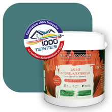 Charger l&#39;image dans la galerie, Peinture écologique Natura Tassili® Les Bleus (L&#39;Atelier by Edicolor 172E/172-E/172E1) Intérieur/Extérieur SATIN
