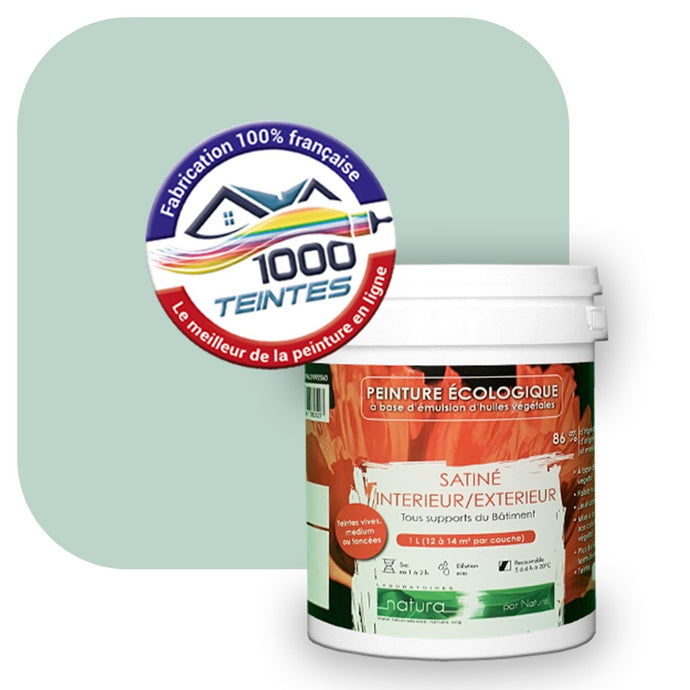 Peinture écologique Natura Tassili® Les Verts (L'Atelier by Edicolor 173C/173-C/173C1) Intérieur/Extérieur SATIN