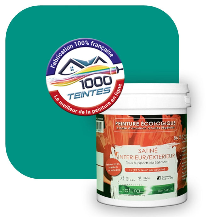 Peinture écologique Natura Tassili® Les Verts (L'Atelier by Edicolor 174C/174-C/174C1) Intérieur/Extérieur SATIN