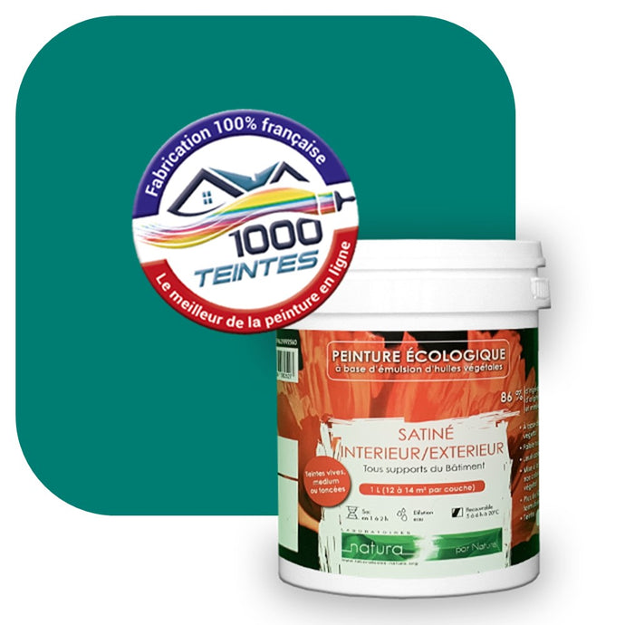 Peinture écologique Natura Tassili® Les Verts (L'Atelier by Edicolor 174D/174-D/174D1) Intérieur/Extérieur SATIN