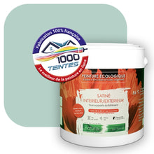 Charger l&#39;image dans la galerie, Peinture écologique Natura Tassili® Les Verts (L&#39;Atelier by Edicolor 175A/175-A/175A1) Intérieur/Extérieur SATIN
