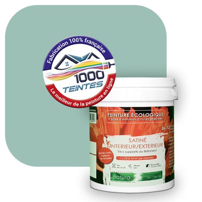 Peinture écologique Natura Tassili® Les Verts (L'Atelier by Edicolor 175B/175-B/175B1) Intérieur/Extérieur SATIN