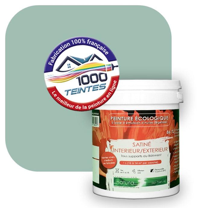 Peinture écologique Natura Tassili® Les Verts (L'Atelier by Edicolor 177A/177-A/177A1) Intérieur/Extérieur SATIN