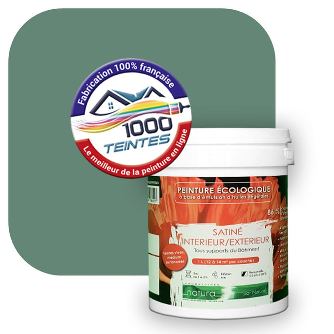 Peinture écologique Natura Tassili® Les Verts (L'Atelier by Edicolor 178D/178-D/178D1) Intérieur/Extérieur SATIN