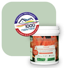 Charger l&#39;image dans la galerie, Peinture écologique Natura Tassili® Les Verts (L&#39;Atelier by Edicolor 180A/180-A/180A1) Intérieur/Extérieur SATIN
