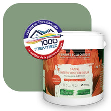 Charger l&#39;image dans la galerie, Peinture écologique Natura Tassili® Les Verts (L&#39;Atelier by Edicolor 180C/180-C/180C1) Intérieur/Extérieur SATIN

