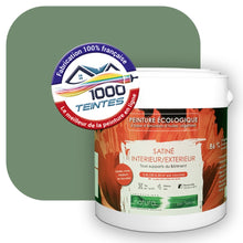 Charger l&#39;image dans la galerie, Peinture écologique Natura Tassili® Les Verts (L&#39;Atelier by Edicolor 180D/180-D/180D1) Intérieur/Extérieur SATIN
