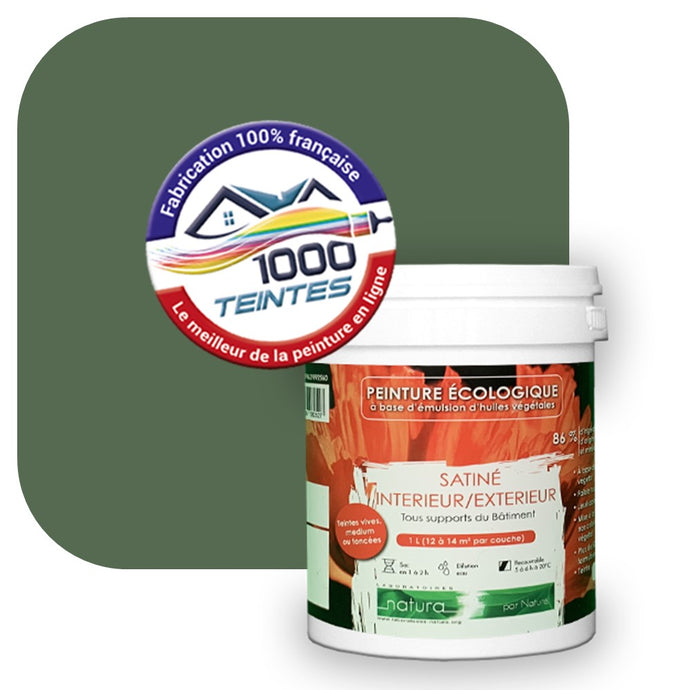 Peinture écologique Natura Tassili® Les Verts (L'Atelier by Edicolor 180E/180-E/180E1) Intérieur/Extérieur SATIN