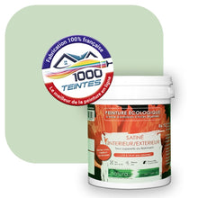 Charger l&#39;image dans la galerie, Peinture écologique Natura Tassili® Les Verts (L&#39;Atelier by Edicolor 181A/181-A/181A1) Intérieur/Extérieur SATIN

