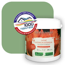 Charger l&#39;image dans la galerie, Peinture écologique Natura Tassili® Les Verts (L&#39;Atelier by Edicolor 182B/182-B/182B1) Intérieur/Extérieur SATIN
