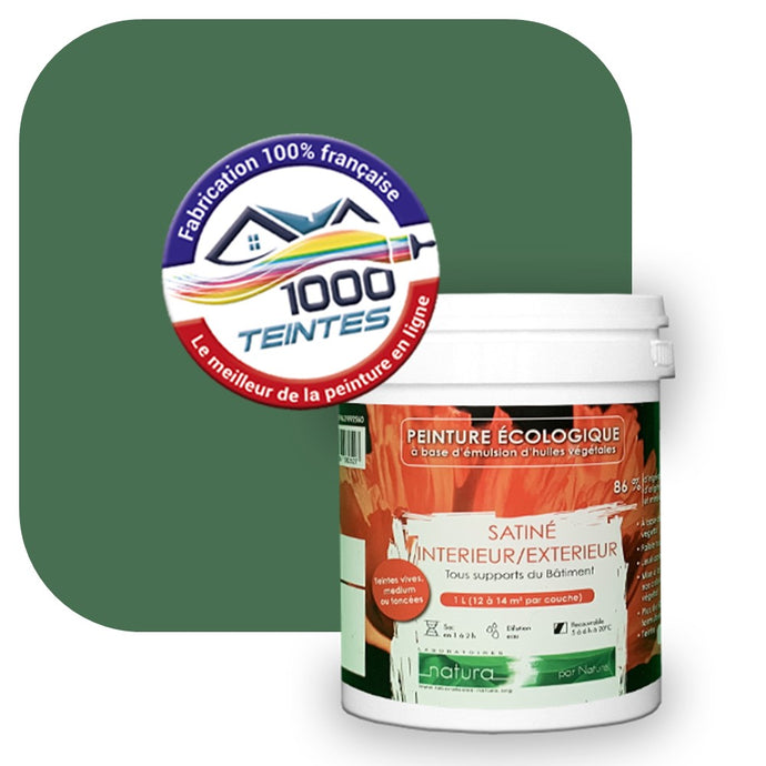 Peinture écologique Natura Tassili® Les Verts (L'Atelier by Edicolor 182D/182-D/182D1) Intérieur/Extérieur SATIN