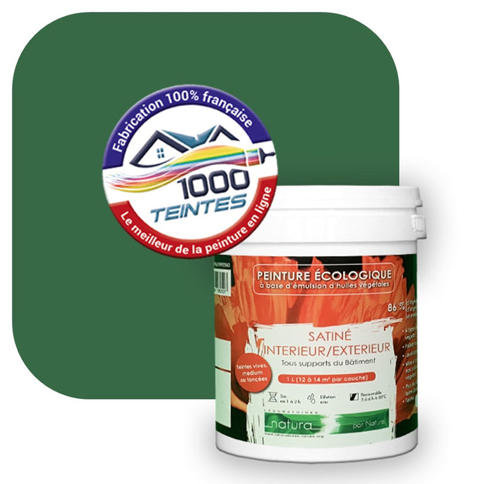 Peinture écologique Natura Tassili® Les Verts (L'Atelier by Edicolor 183D/183-D/183D1) Intérieur/Extérieur SATIN